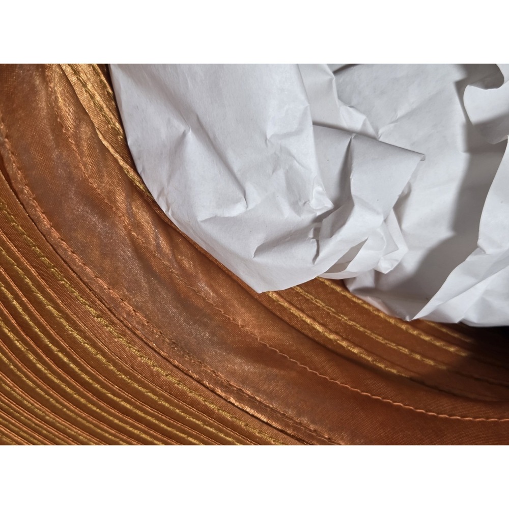 VTG Mr Hi's Classic Hat Orange Fancy Bow Derby Church - Picture 9 of 10